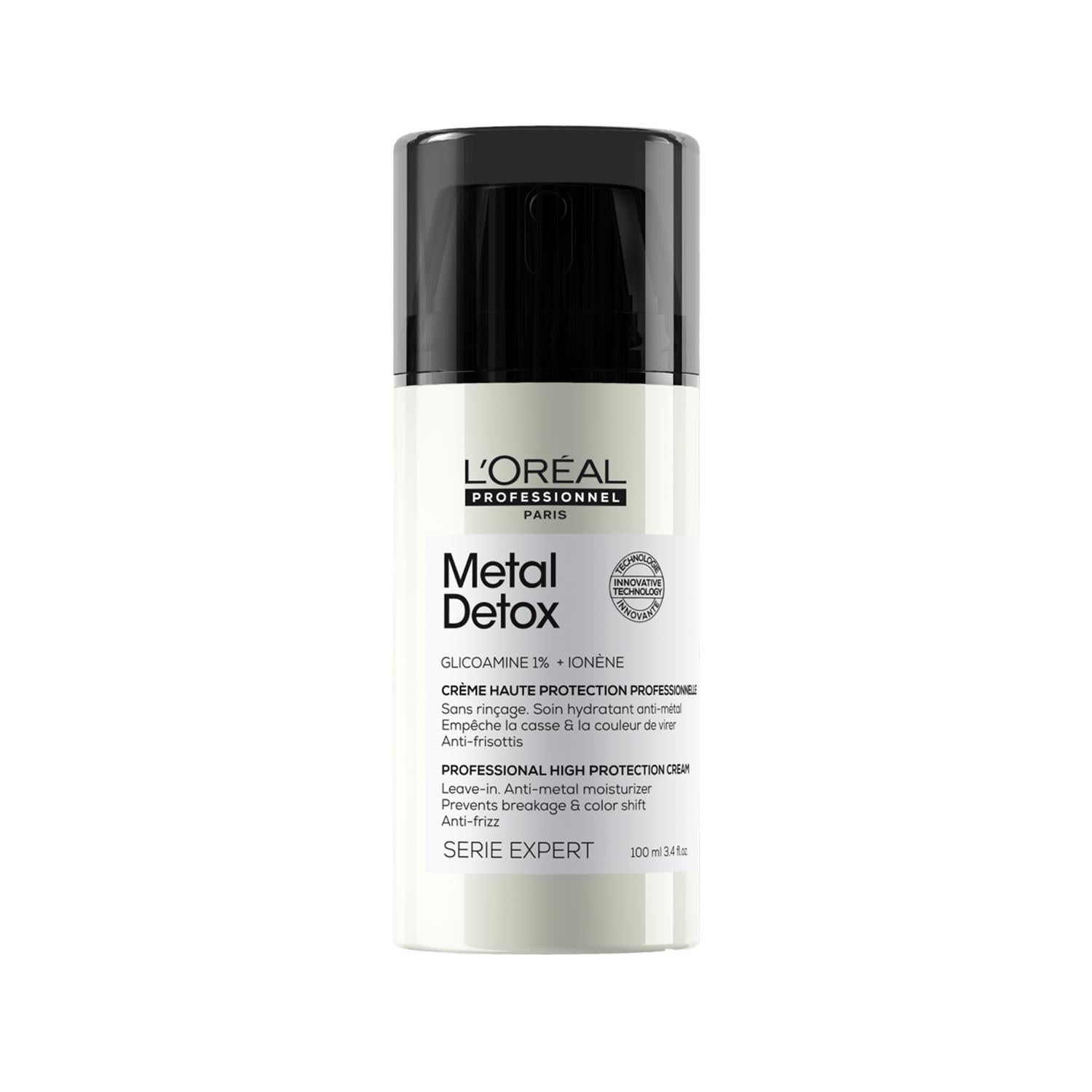 Loreal Professionnel Paris Metal Detox High Protection Cream for Hair Care - 3.38 fl oz Loreal Paris Metal Detox Cream for Hair Protection Loreal Professionnel Paris, Metal Detox, Hair Care, High Protection Cream, Professional Hair Products, Hair Detox, Protective Hair Treatment, Professional Hair Care, Hair Protection, Hair Health