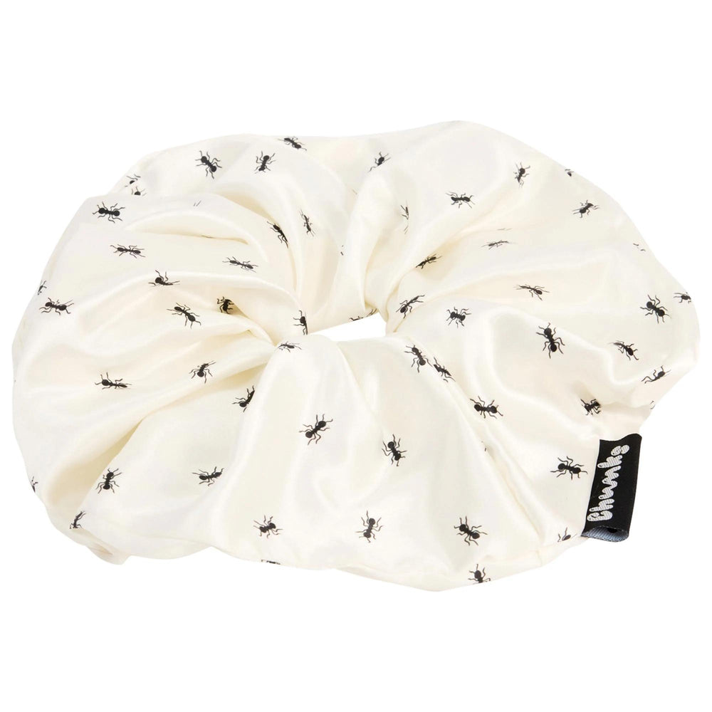 Silk Silky Large Silk Hair Scrunchie in Ants Pattern – Protects Hair, Prevents Breakage & Creases - Gentle Hair Tie for All Hair Types Silky Silk Hair Scrunchie: Breakage Prevention, Crease-Free Hold silk hair scrunchie, mulberry silk scrunchie, large hair scrunchie, hair scrunchie for all hair types, crease free hair scrunchie, hair scrunchie breakage prevention, silk hair tie, ant pattern scrunchie, hair accessories, gentle hair tie, hair tie, scrunchie, silk scrunchie, hair accessories, hair styling, hai