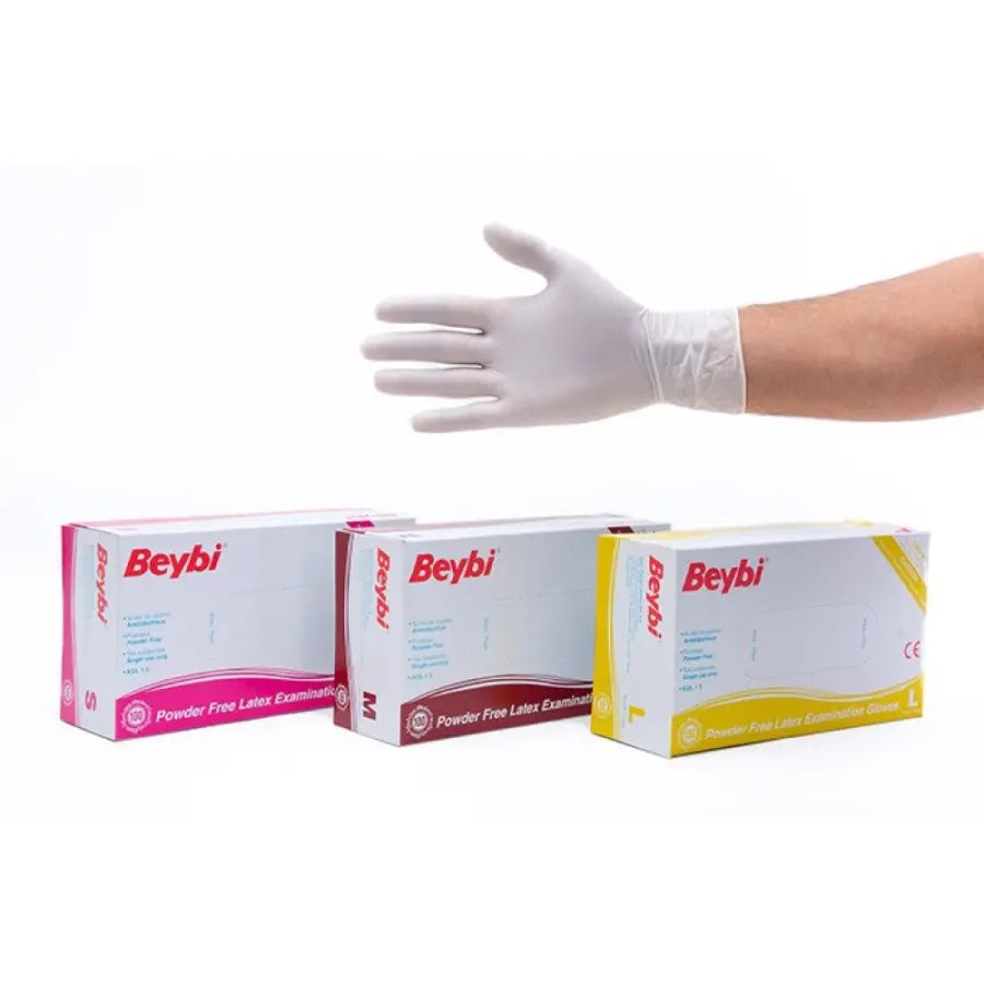 Beybi Powder-Free Examination Gloves for Hand Protection 100 Count