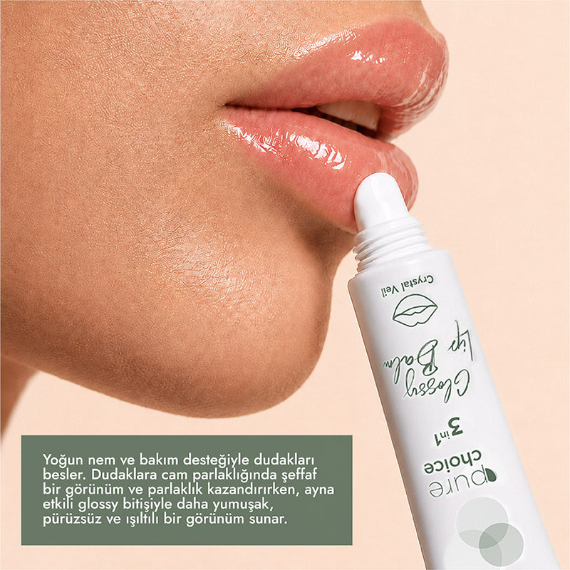Pure Choice Crystal Veil 3in1 Glossy Lip Balm 10 ml