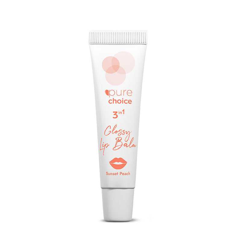 Pure Choice Sunset Peach 3in1 Glossy Lip Balm 10 ml