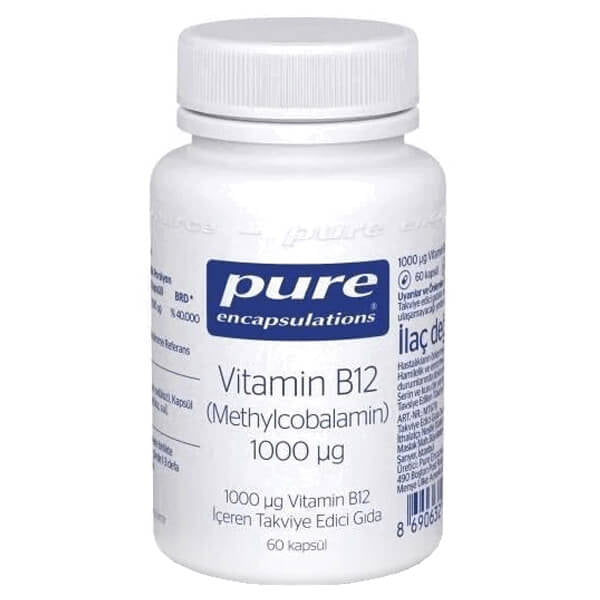 Pure Encapsulations Vitamin B12 Methylcobalamin 3 x 60 Capsules (Pack of 3)