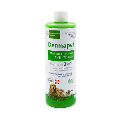 Purele Dermapet Dermatological Pet Shampoo for All Fur Types 450 ml
