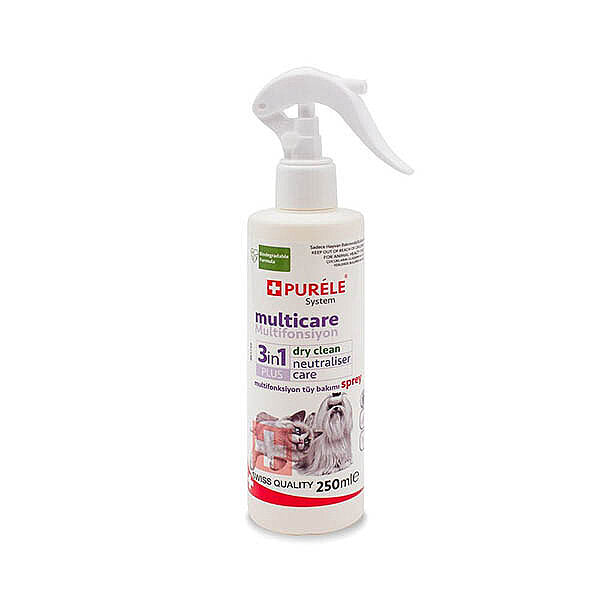 Purele Dry Clean Waterless Grooming Spray for Cats & Dogs 250 ml