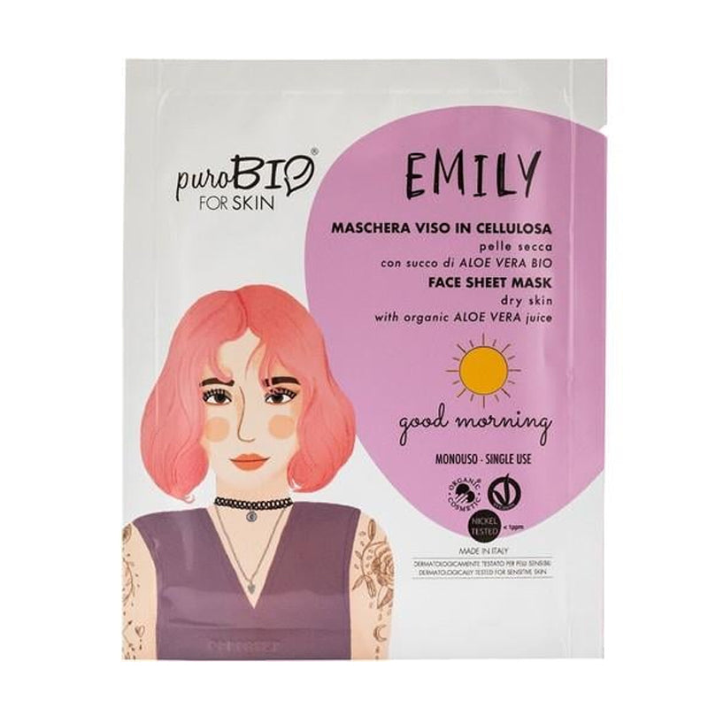Purobio Emily Face Sheet Mask for Hydrated Skin 15ml