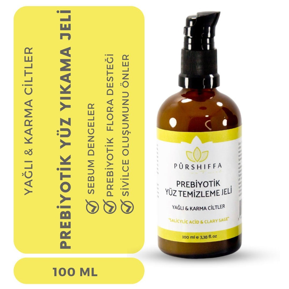 Purshiffa Prebiotic Face Wash Gel for Oily Skin 100 ml