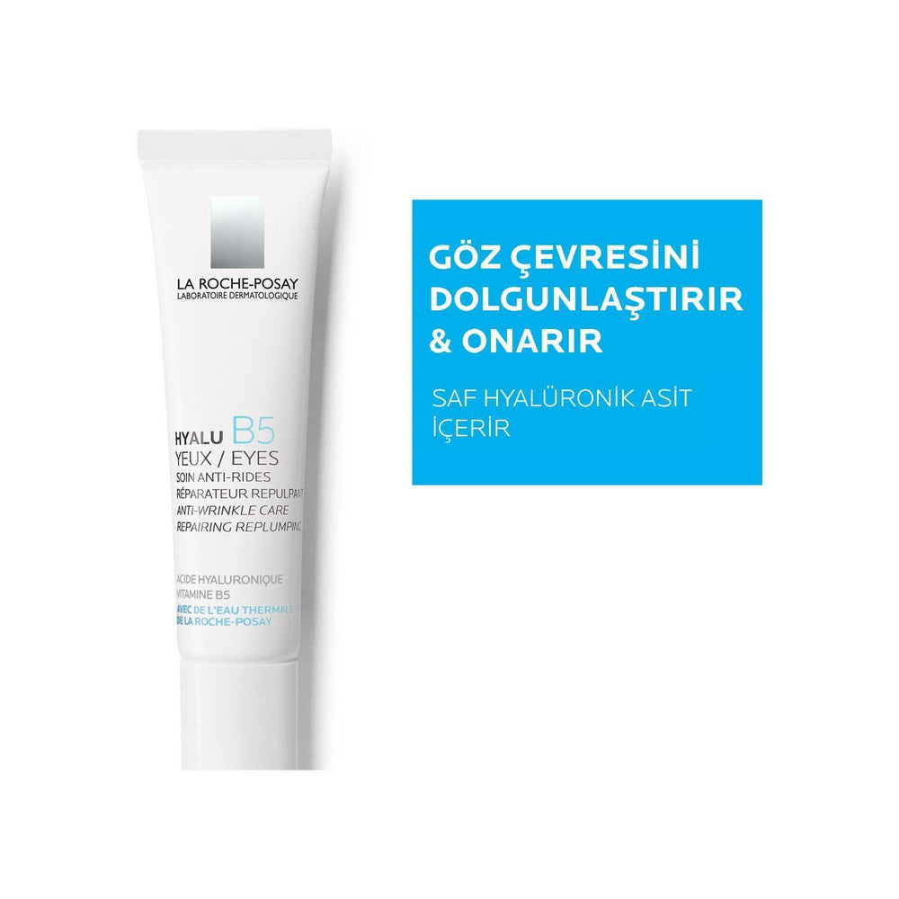 La Roche Posay Hyalu B5 Eye Cream - Anti-Wrinkle, Hyaluronic Acid Eye Care for Sensitive Skin, 0.51 fl oz - view 3