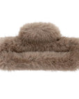 Eklips Rectangular Claw Clip in Mink for Secure Hold