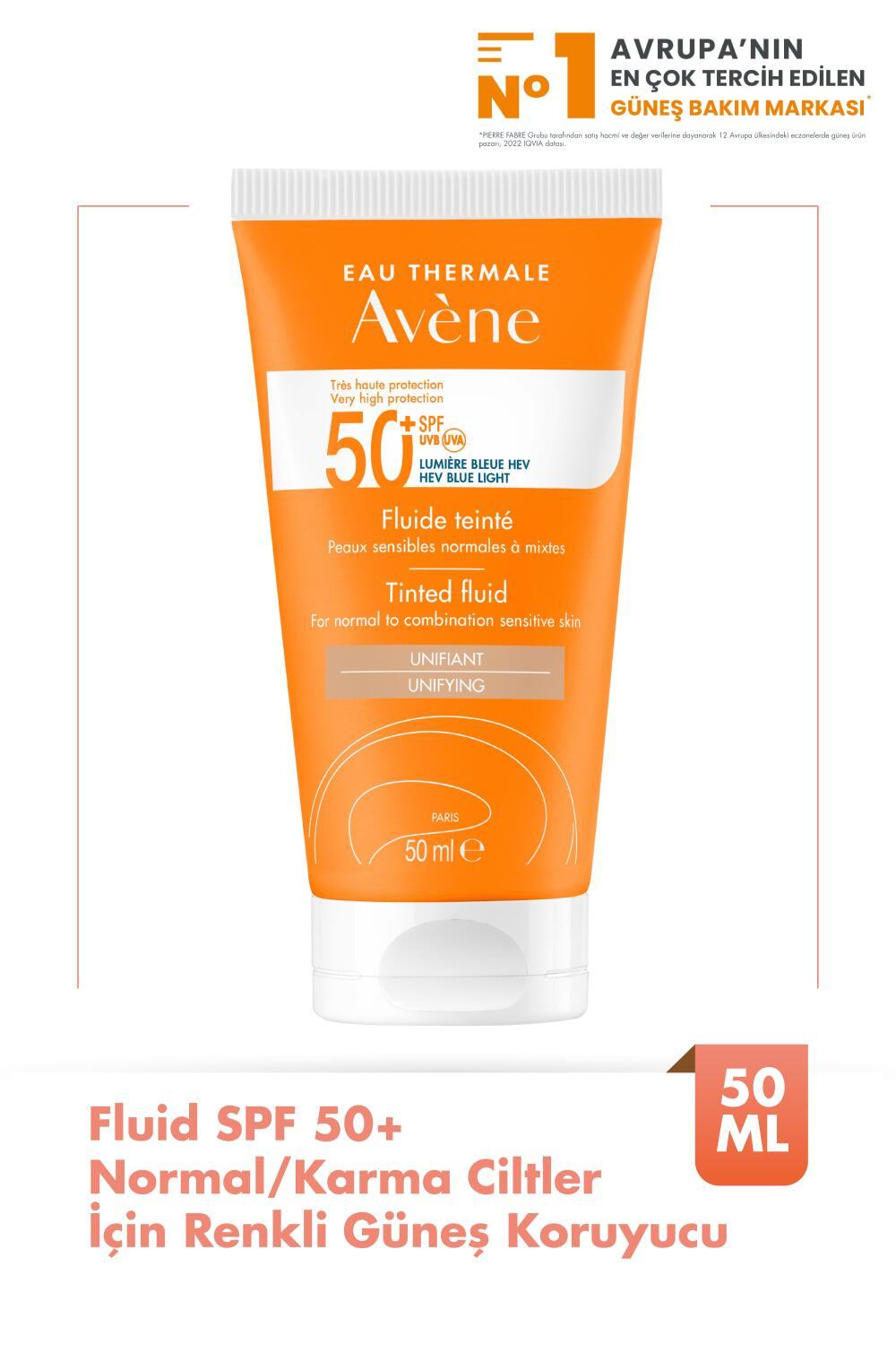Avene Fluide SPF 50+ Sunscreen for Normal/Combination Skin - Lightweight, UVA/UVB/Blue Light Protection Avene Fluide SPF 50+ Sunscreen - Lightweight UVA/UVB Protection SPF 50+ sunscreen, Normal skin sunscreen, Combination skin sunscreen, UVA protection, UVB protection, Blue light protection, Lightweight sunscreen, Avène sunscreen, sun protection, daily sunscreen, non-greasy sunscreen, broad-spectrum sunscreen