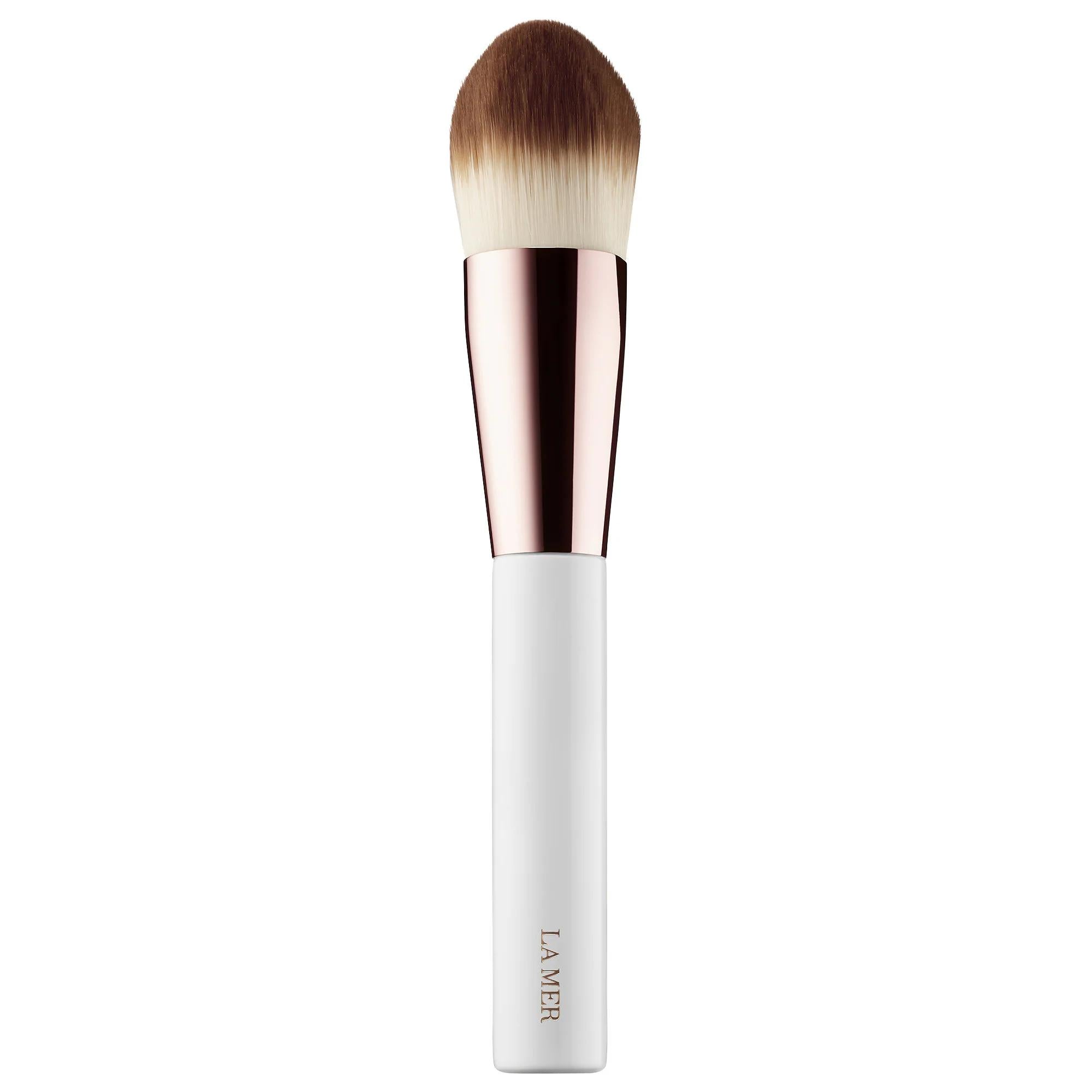 The Foundation Brush - Luxurious Makeup Brush for Flawless Foundation Application - Synthetic Bristles, Contouring Shape Foundation Brush for Flawless Makeup foundation brush, makeup brush, synthetic bristles, flawless makeup application, contouring brush, beauty, makeup, cosmetics, precision application, hygienic makeup tools, luxurious makeup brushes, face brushes, makeup applicators
