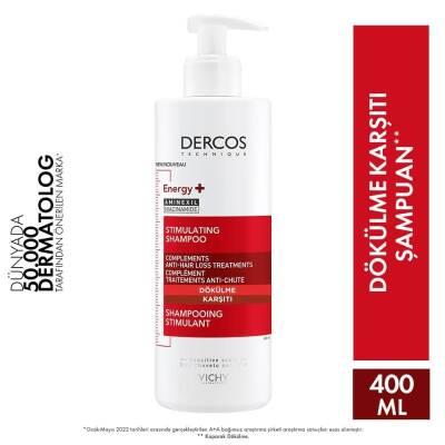 Vichy Dercos Energising Anti-Hair Loss Shampoo 400ml - Energizing Formula, Dermatologically Tested - image 3