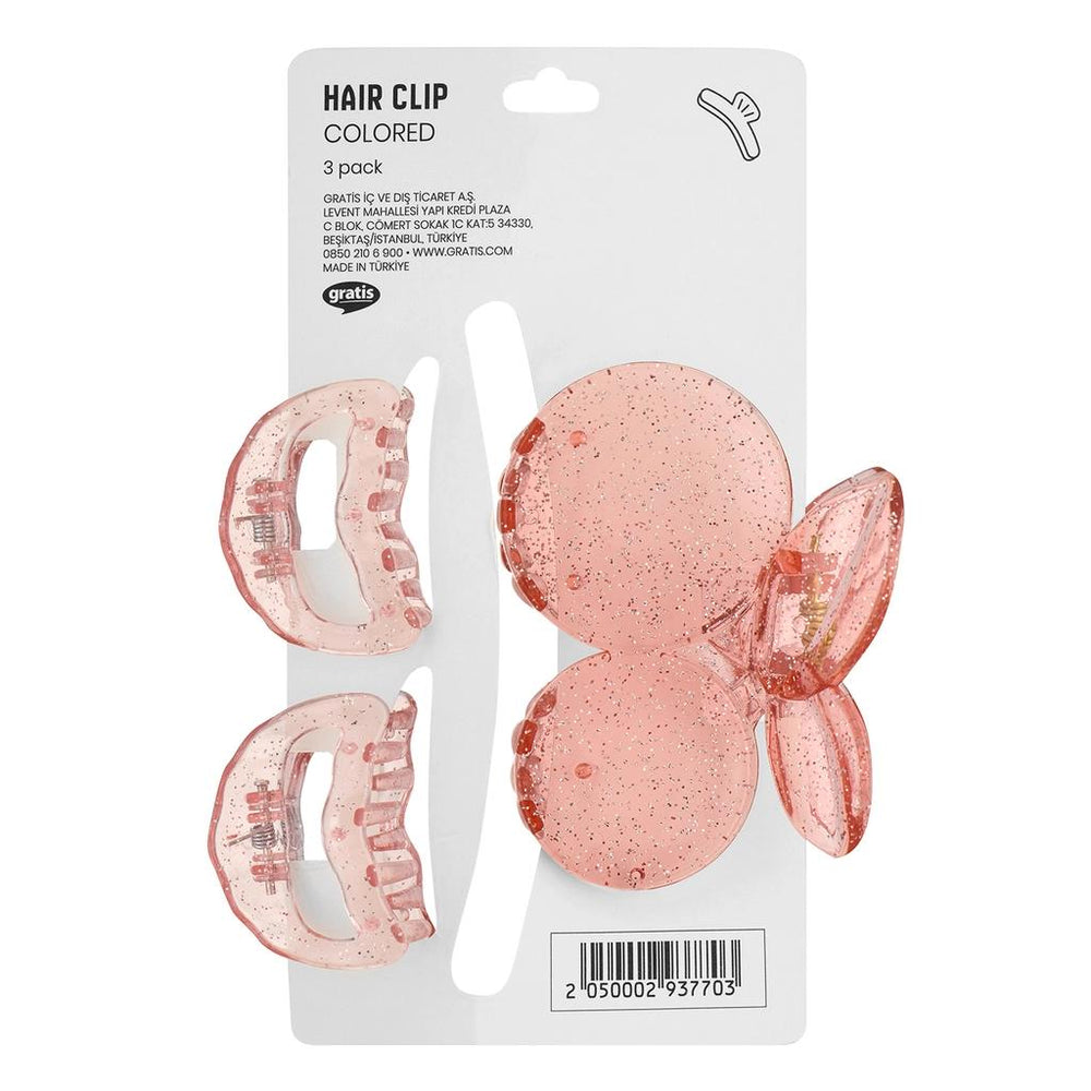 Eklips Cherry Claw Clip Set Orange Hair Accessories