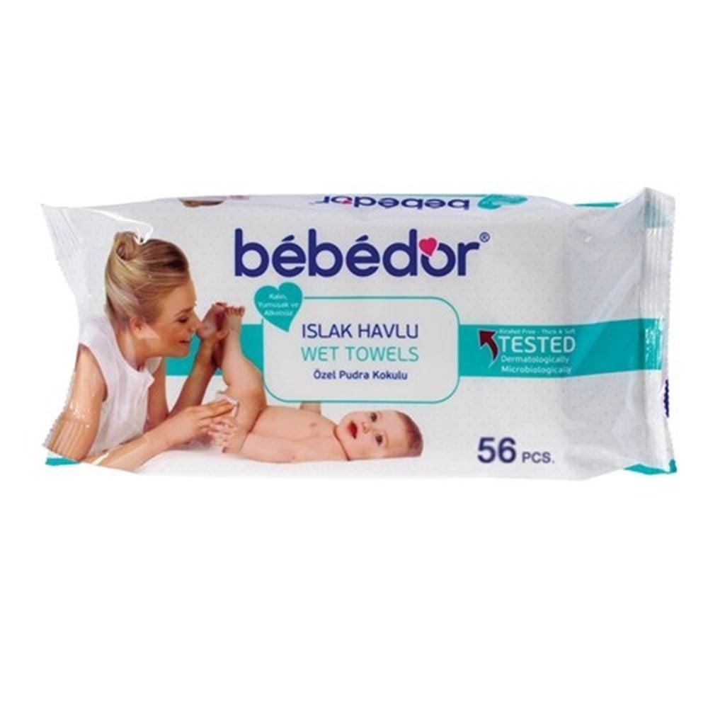 Bebedor Baby Wet Wipes - Soft, Alcohol-Free, Hygienic, Powder Scented - 56 Count Bebedor Soft Baby Wet Wipes - Alcohol-Free & Hygienic Baby wet wipes, Alcohol-free baby wipes, Soft baby wipes, Hygienic baby wipes, Powder scented baby wipes, Gentle baby care, Baby skincare, Diaper change essentials, On-the-go baby wipes, Sensitive skin baby wipes