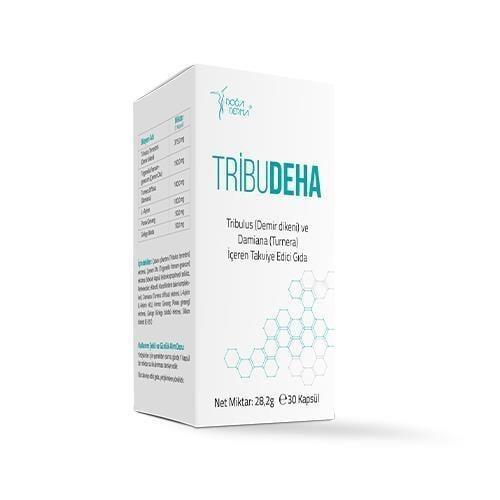 DoğaDerma Tribudeha Herbal Supplement: Boost Vitality & Energy with Tribulus, Damiana, Ginkgo & Ginseng - 30 Capsules Tribudeha: Boost Energy & Vitality | Herbal Supplement Tribulus supplement, Damiana supplement, Herbal energy supplement, Natural vitality boost, Ginkgo Biloba capsules, Ginseng extract supplement, L-Arginine supplement, Çoban Çökerten Ekstresi, Turnera Ekstresi, Dietary supplement capsules, Herbal Supplement, energy boost, vitality, cognitive function, memory, focus, blood circulation, immu