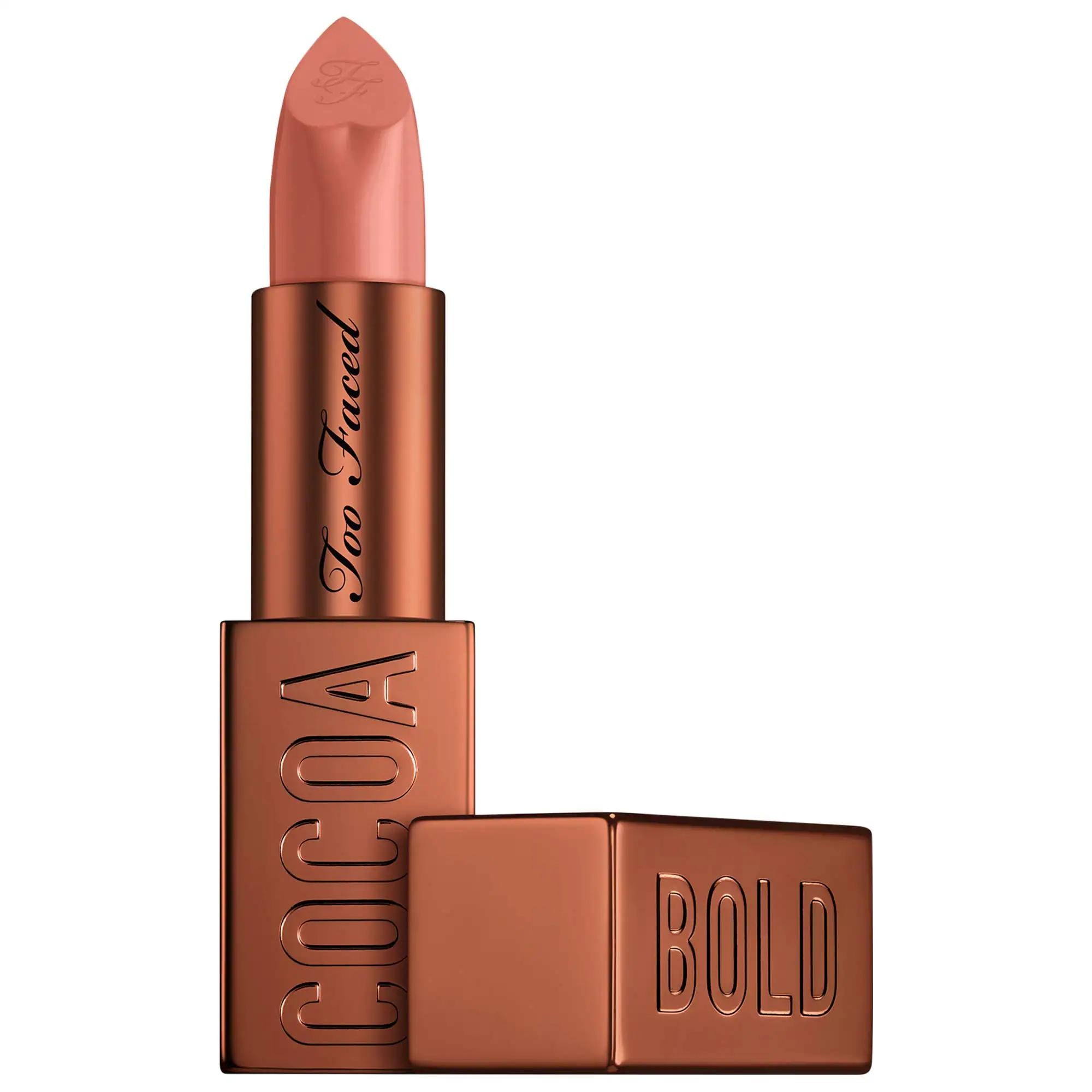Cocoa Bold Cream Lipstick - Universally Flattering Nude, Buttery Smooth, Intense Color, Long-Lasting & Cruelty-Free Cocoa Bold Cream Lipstick: Flattering Nude, Long-Lasting Color Cream lipstick, Nude lipstick, Cocoa lipstick, Buttery lipstick, Long-lasting lipstick, Cruelty-free lipstick, Paraben-free lipstick, Chocolate scented lipstick, Medium coverage lipstick, Full coverage lipstick, lipstick, lip color, makeup, cosmetics, beauty, nude shade, flattering, moisturizing, hydrating, smooth, creamy, long-wea