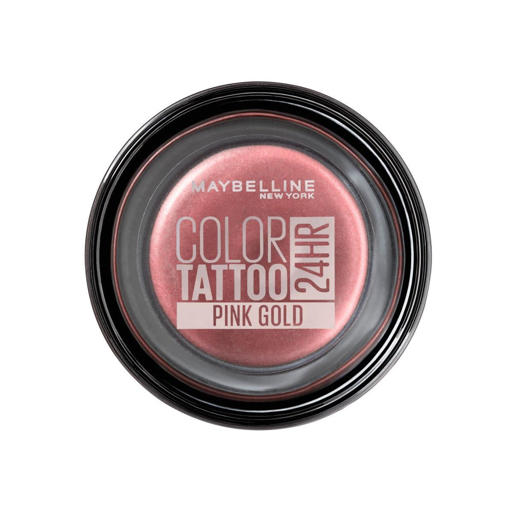 Maybelline Color Tattoo 24H Cream Eyeshadow - Pink Gold: Long Lasting, Water Resistant, Smudge Proof Creamy Eye Color Maybelline Color Tattoo: 24H Pink Gold Cream Eyeshadow cream eyeshadow, long lasting eyeshadow, 24 hour eyeshadow, water resistant eyeshadow, Maybelline Color Tattoo, pink gold eyeshadow, creamy eyeshadow, smudge proof eyeshadow, eyeshadow, eye makeup, long-lasting makeup, vibrant eye color, easy-to-apply eyeshadow, cream-gel formula, intense color, striking colors, creamy texture, water res