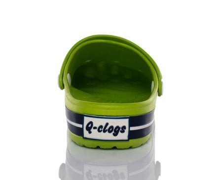 Labor Q-Clogs Pistachio Green Sabo Clogs with Heel Strap Q44