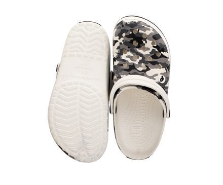 Labor Q-Clogs Grey Camouflage Sabo Clogs with Orthopedic Sole