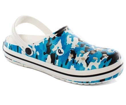 Labor Q-Clogs Blue Camouflage Sabo Clogs Ortopedic Comfort 1 Pair