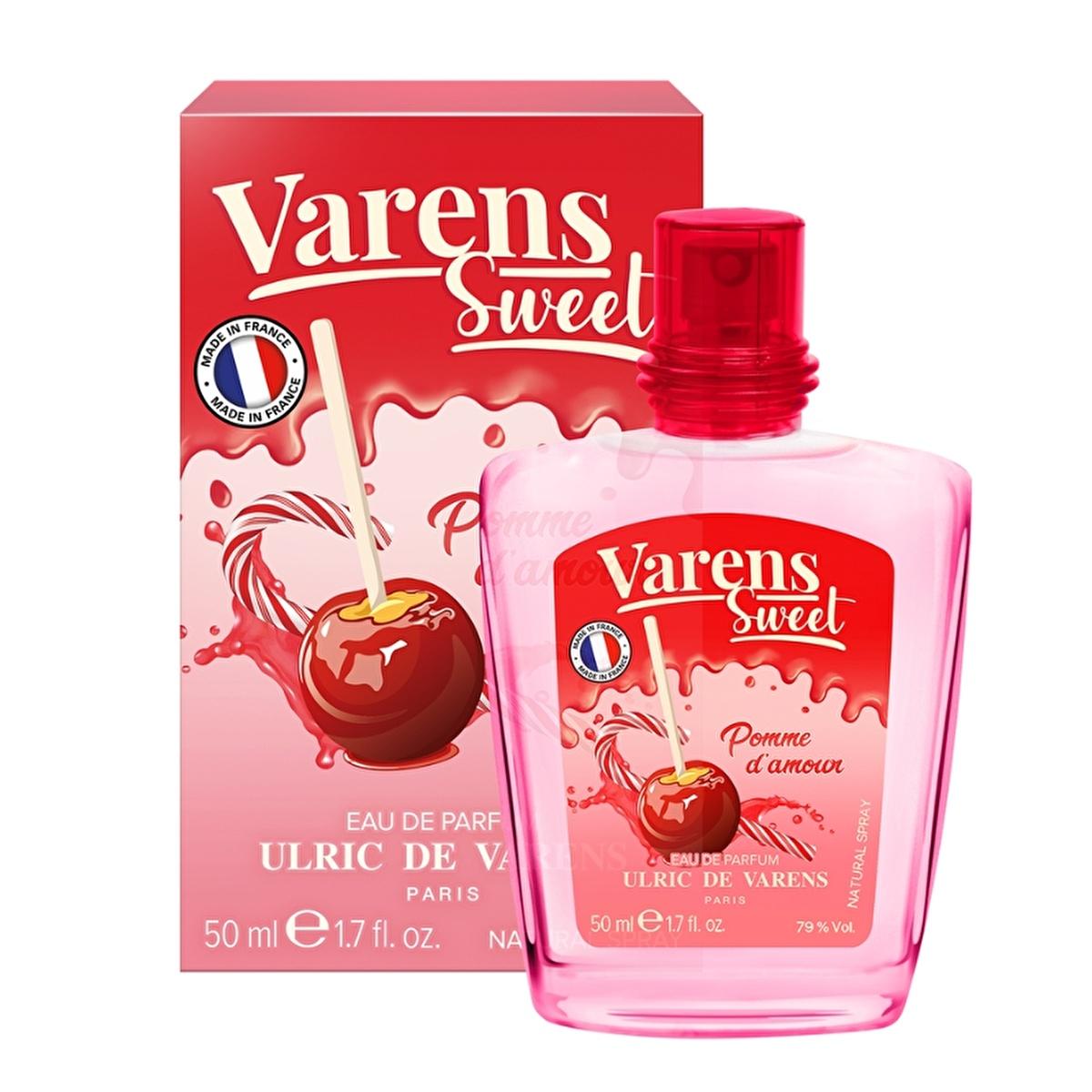 ulric de varens sweet pomme damour edp bottle, fruity floral women's perfume packaging Ulric de Varens Sweet Pomme d'Amour EDP - Fruity Floral Women's Perfume | 1.7 fl. oz. Ulric de Varens Sweet Pomme d'Amour EDP - Fruity Floral Women's Perfume ulric-de-varens, women-perfume, fruity-perfume, floral-fragrance, sweet-scents, edp, gift-idea, everyday-use, 1-7-fl-oz, ai-generated