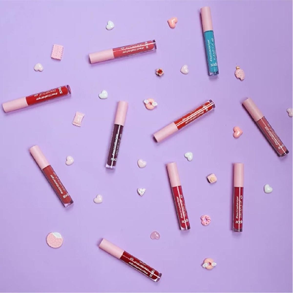 Soda Liquid Lipstick - Demi Matte Finish, Long Lasting &amp; Highly Pigmented Lip Color Soda Demi Matte Liquid Lipstick - Long Lasting &amp; Highly Pigmented liquid lipstick, demi-matte lipstick, long-lasting lip color, highly pigmented lipstick, easy apply lipstick, cosmetics, beauty products, lip care, makeup, lip color, demi-matte finish, vibrant lip color, comfortable lipstick, precise applicator