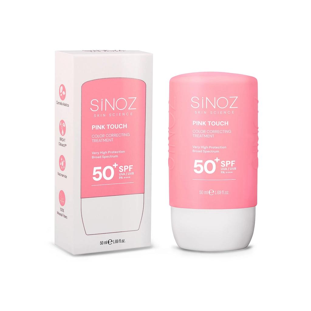 Sinoz Pink Touch Tone-Evening Pink Sunscreen SPF50+ 50ml