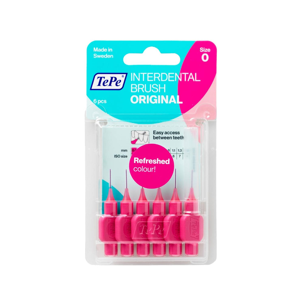 Tepe Interdental Brush 0.4mm Pink Pack of 6 - Effective Oral Hygiene Tool for Tight Spaces Tepe Interdental Brush 0.4mm Pink - Oral Hygiene interdental brush, Tepe brand oral care, 0.4 mm interdental brush, pink interdental brushes pack, dental hygiene tools, orthodontic oral care, oral hygiene, dental care, interdental cleaning, Tepe interdental brushes, pink interdental brushes, dental hygiene products