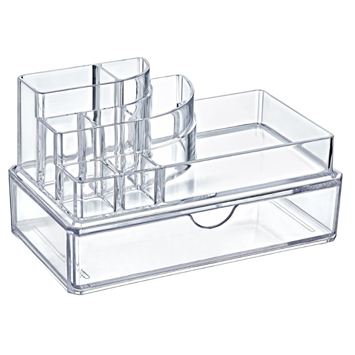 Bee Home Crystal Cosmetic Organizer with Drawer - Elegant Bathroom Storage Solution Bee Home Crystal Cosmetic Organizer - Luxury Bathroom Storage cosmetic organizer, bathroom storage, beauty organizer, drawer storage, crystal cosmetic organizer, luxury bathroom decor, organized beauty products, bathroom organizer, dressing area storage, beauty storage solutions, elegant bathroom storage, clutter-free bathroom, stylish cosmetic storage