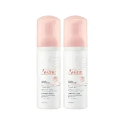 Avene Gentle Face Cleansing Mousse -  Sensitive & Normal to Combination Skin - Removes Makeup, Dirt & Oil - Avene Thermal Water - 5.07 fl oz (Dual Pack) Avene Cleansing Mousse: Gentle Face Wash for Sensitive Skin Avene cleansing mousse, face cleansing foam, gentle facial cleanser, makeup removing cleanser, normal combination skin cleanser, sensitive skin cleanser, Avene thermal water cleanser, face wash for sensitive skin, cleansing mousse for face, non-drying facial cleanser, facial cleanser, makeup remove