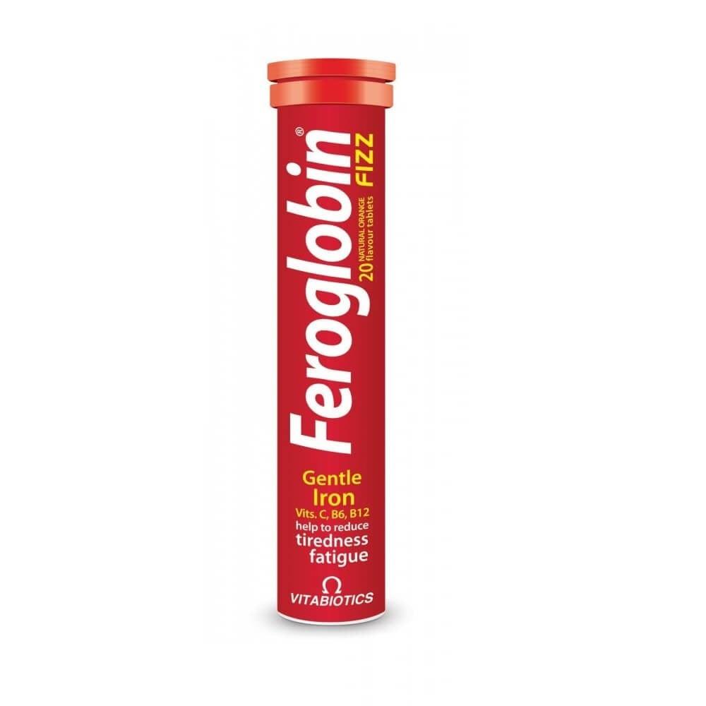 Vitabiotics Feroglobin Fizz Effervescent Tablets - Iron Supplement for Energy & Health Vitabiotics Feroglobin Fizz - Iron Supplement for Energy Iron supplement, Vegan dietary supplement, Effervescent tablets, Multivitamin for adults, Gluten-free supplement, Vitamin C with iron, Energy supplement, Health and wellness, Dietary supplement, Vitamins and minerals