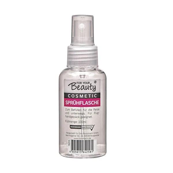For Your Beauty 100ml Travel Spray Bottle - Portable Cosmetic Container for Personal Care Products For Your Beauty 100ml Travel Spray Bottle - Compact & Portable travel spray bottle, portable spray container, 100ml travel bottle, cosmetic travel container, personal care travel spray, travel accessories, toiletry containers, compact travel bottles, airline compliant toiletries, self-care on the go