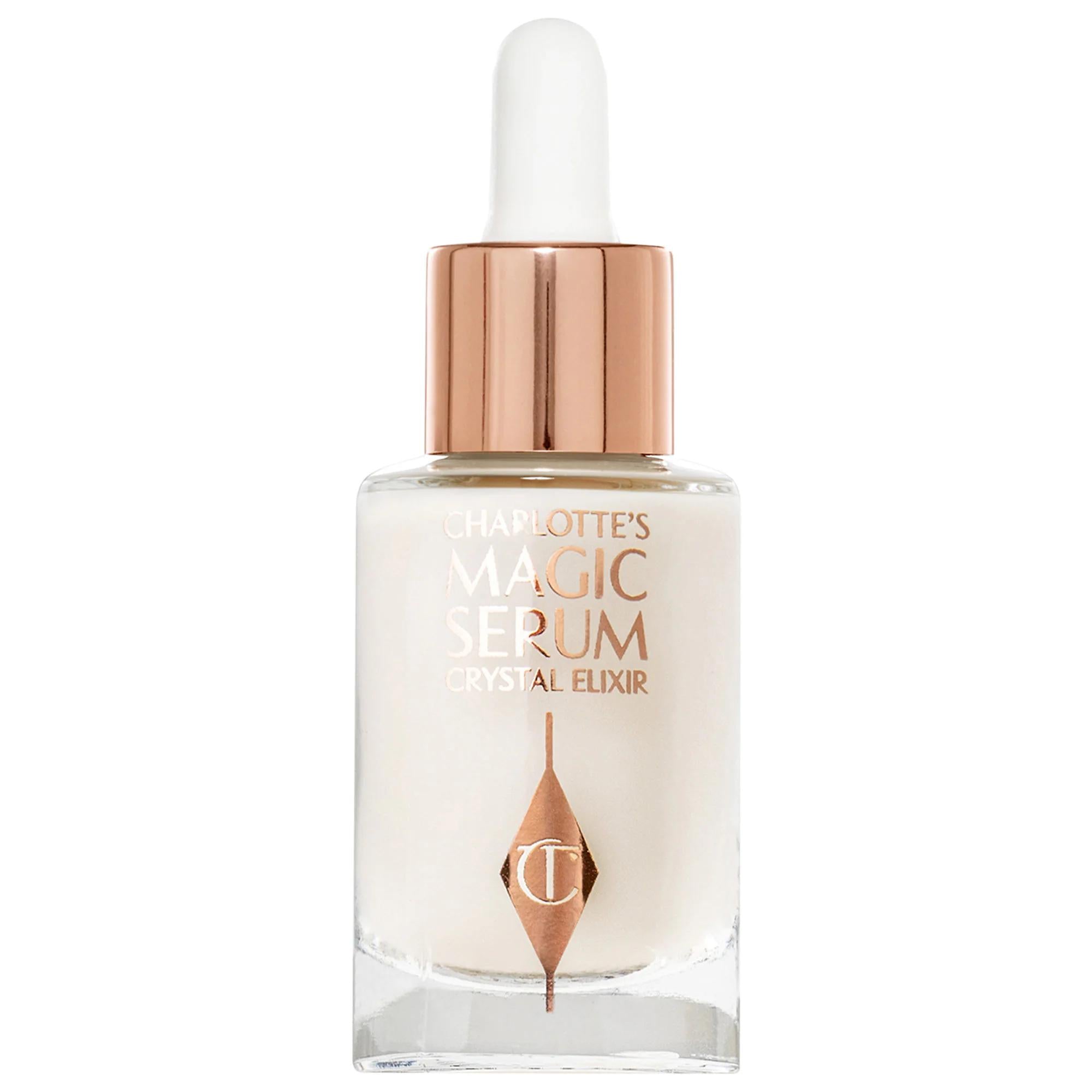 Charlotte's Magic Serum with Vitamin C - Anti-Aging Serum for Dark Spots, Fine Lines & Wrinkles Charlotte's Magic Serum - Anti-Aging Vitamin C Serum anti-aging serum, vitamin C serum, polyglutamic acid, niacinamide, vegan skincare, cruelty-free skincare, gluten-free skincare, dark spot correction, fine line reduction, skincare, anti-aging, brightening serum, hydrating serum, cleaner beauty, ethical skincare