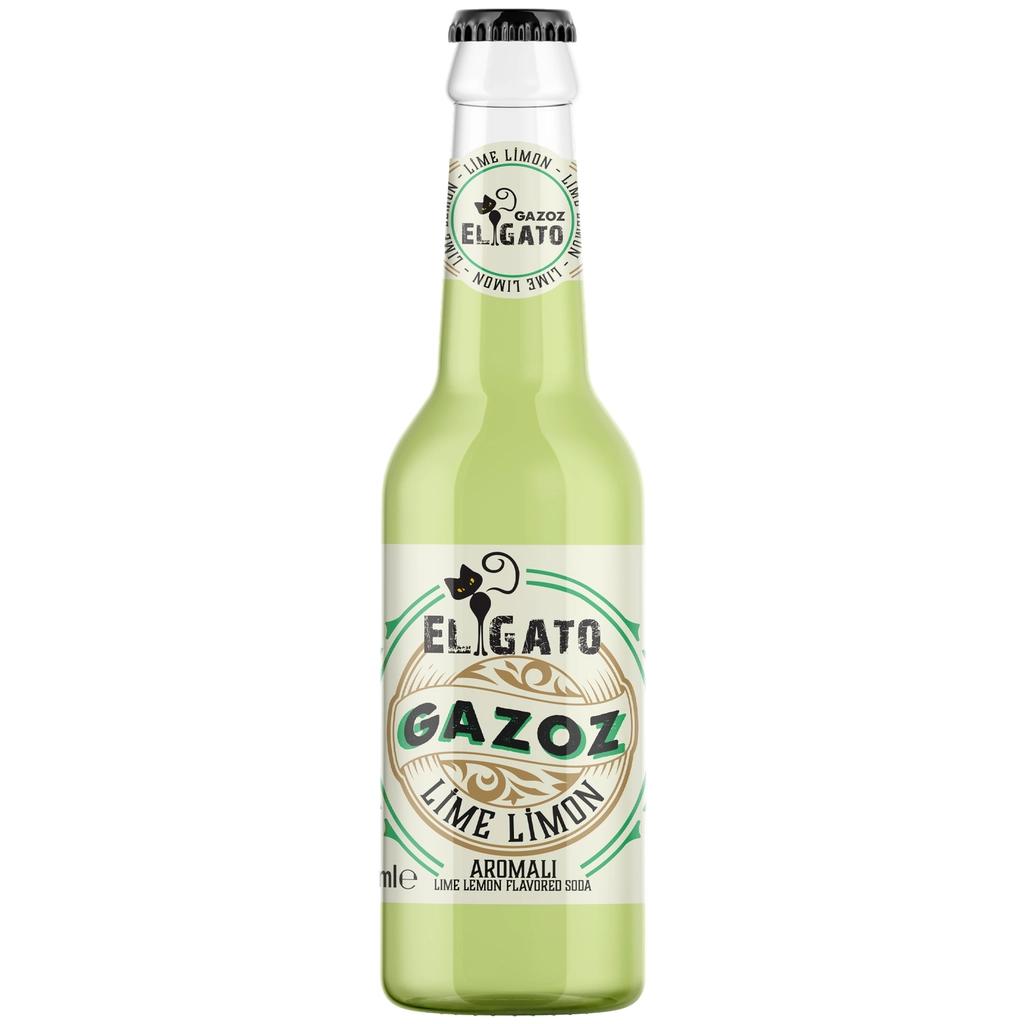 El Gato Lime &amp; Lemon Flavored Soda 250 ml