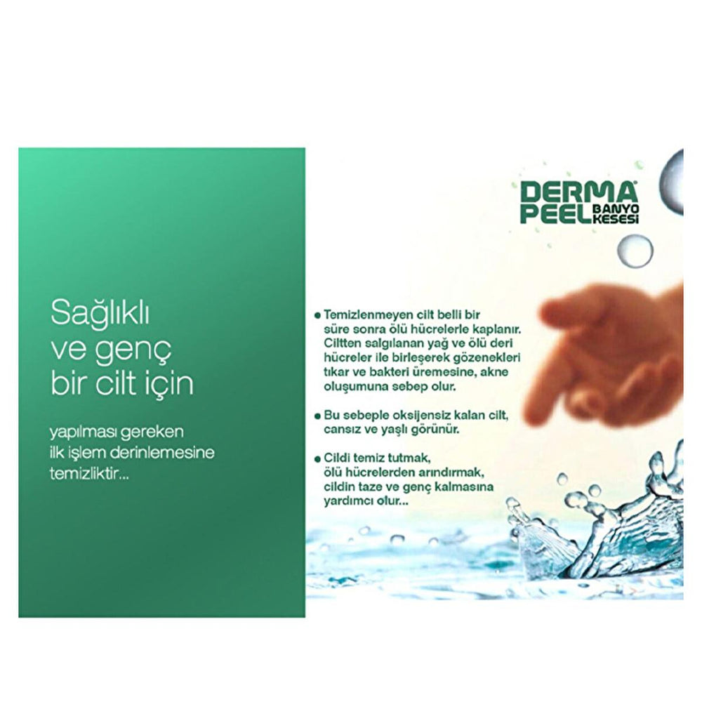 Dermapeel Exfoliating Bath Mitt - Gentle Cellulose Fiber Bath Glove for Oily Skin, Unisex Bath Accessories - Exfoliator