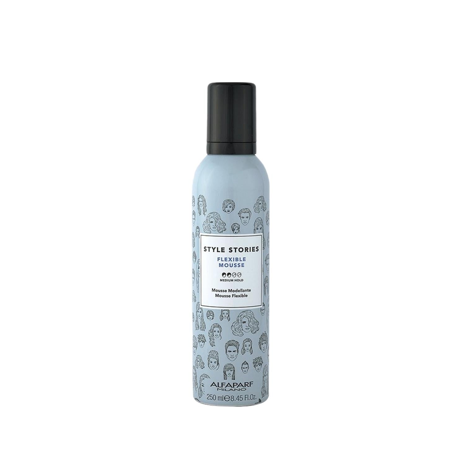 Alfaparf Milano Style Stories Flexible Mousse Orta Tutuş Saç Spreyi 250ml - Hair Mousse with Medium Hold & Flexible Texture Alfaparf Milano Flexible Mousse - Medium Hold Hair Styling Hair Mousse, Hair Spray, Flexible Hold, Alfaparf Milano, Style Stories, Medium Hold Hair Styling, 250ml Hair Product, Hair Styling Products, Professional Hair Care, Natural Hair Texture, Versatile Styling, Everyday Hair Care