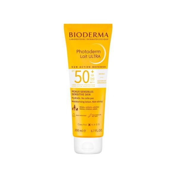 Bioderma Photoderm Lait SPF50+ Sunscreen Lotion for Sensitive Skin - 6.76 fl oz Bioderma Photoderm Lait SPF50+ Sunscreen Lotion - 6.76 fl oz SPF50+ sunscreen lotion, sensitive skin sun protection, non-greasy sunscreen, photostable sunscreen, sunscreen for children, Bioderma Photoderm Lait, sun care, skin protection, outdoor activities, family sun care, dermatologically tested, cosmetic sunscreen