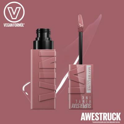 Maybelline Super Stay Vinyl Ink: 16HR Glossy Liquid Lipstick - 110 Awestruck Red. Non-Transfer, Long Lasting Maybelline Lipstick Maybelline Vinyl Ink: 16HR Glossy Lipstick - Awestruck, Lip Color Maybelline lipstick, long lasting lipstick, glossy lipstick, vinyl lip color, non transfer lipstick, liquid lipstick, bright red lipstick, lip color 110 Awestruck, Maybelline Super Stay, glossy liquid lip, lipstick, lip color, long-wearing makeup, glossy finish, vibrant lip colors, non-smudge lipstick, precise appli