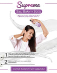 Morfose Supreme Hair Care Milk - Vegan Collagen & Herbal Keratin Hair Treatment, Lightweight Hydration & Heat Protection - 10.14 fl oz Morfose Hair Care Milk - Vegan Hair Treatment & Heat Protection hair care product, hair treatment, hair serum, hair milk, vegan hair care, hair repair, heat protectant, damaged hair treatment, hair strengthening treatment, hair moisturizing treatment, hair care, vegan, cruelty-free, hair health, split ends, breakage, dry hair, vegan collagen, herbal keratin, ceramide, heat p