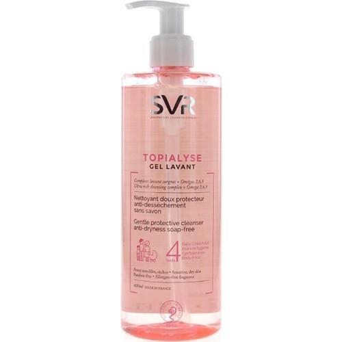 svr topialyse gel lavant 400ml packaging, application of svr gel lavant on sensitive skin, ingredients of svr topialyse gel lavant SVR Topialyse Gel Lavant - Gentle Cleanser For Sensitive Skin | 400ml SVR Topialyse Gel Lavant | Gentle Cleanser 400ml svr, gel-lavant, sensitive-skin, hypoallergenic, face-cleanser, gentle-cleanser, dry-skin, soap-free, daily-use, ai-generated