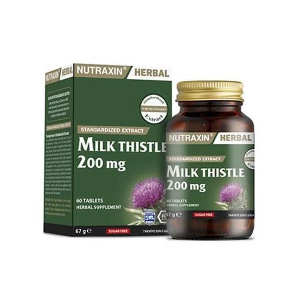 Nutraxin Milk Thistle Supplement for Liver Support - 60 Tablets, 200mg Devedikeni Tohum Ekstresi per Tablet Nutraxin Milk Thistle Supplement - Liver Support, 60 Tablets Milk Thistle Supplement, Liver Support, Dietary Supplement, Herbal Extract, Nutraxin, Devedikeni Tohum Ekstresi, Natural Liver Support, Health Supplements, Wellness Products, Dietary Support, Herbal Remedies