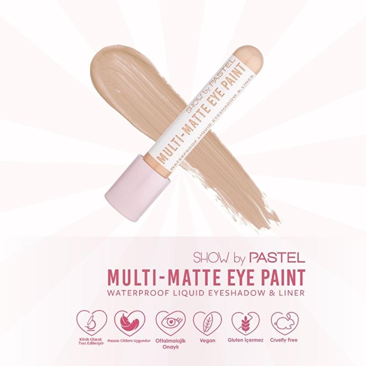 Show by Pastel Multi-Matte Eye Paint Waterproof Eyeshadow &amp; Liner - Long Lasting, Anti-Aging Makeup Waterproof Eyeshadow &amp; Liner - Long Lasting Makeup waterproof eyeshadow, eyeliner, multi-matte eye paint, long-lasting makeup, anti-aging cosmetics, cosmetics, makeup, eye makeup, waterproof makeup, smudge-proof, durable makeup, beauty products, skincare