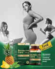Nutraxin Bromelain Forte 60 Tablets - Digestive Health & Immune System Support Supplement - view 2