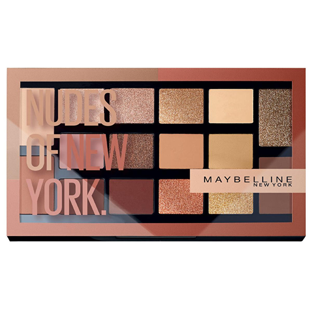 Maybelline New York Nudes of New York Eyeshadow Palette - 16 Neutral Shades, High Pigmentation, Smooth - Eyeshadow