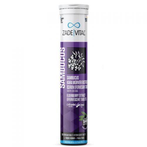 Zade Vital Elderberry Supplement Effervescent Tablets - Boosts Immune System with Elderberry Extract, Vitamin C & Zinc - image 2