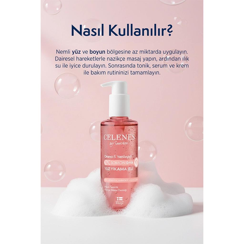 Celenes Salmon DNA Face Wash Gel for Youthful Glow 250 ml