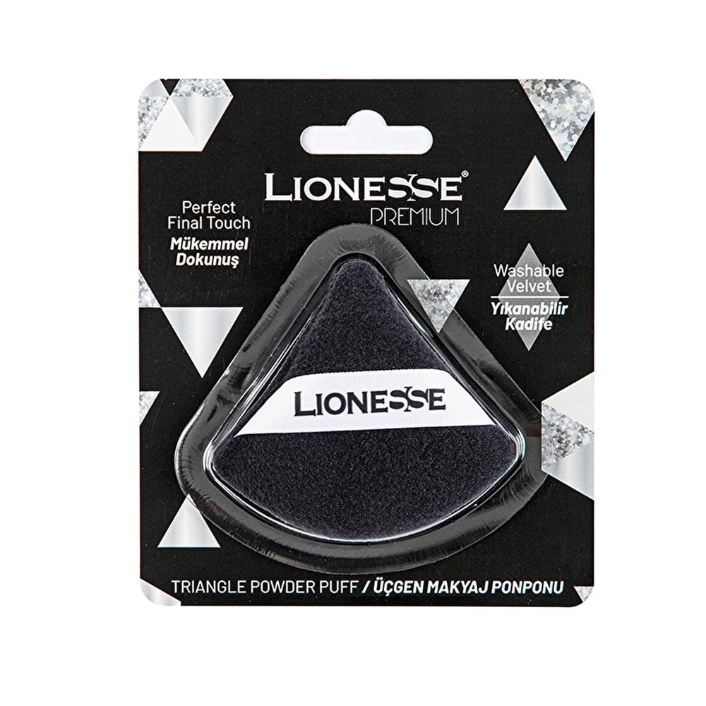 Lionesse Triangle Makeup Powder Puff for Precision Application