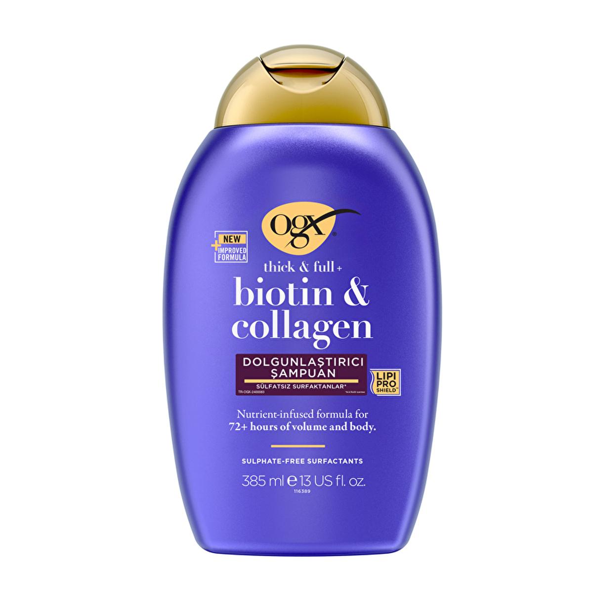 ogx biotin and collagen shampoo 385ml, volume enhancing shampoo for fine hair, organic biotin and collagen hair care Ogx Biotin & Collagen Shampoo - Volume & Shine | 385 ml Ogx Biotin & Collagen Shampoo 385 ml ogx, biotin-collagen-shampoo, fine-hair, volumizing-shampoo, sulfate-free, shampoo, hair-care, ai-generated, organic, healthy-hair