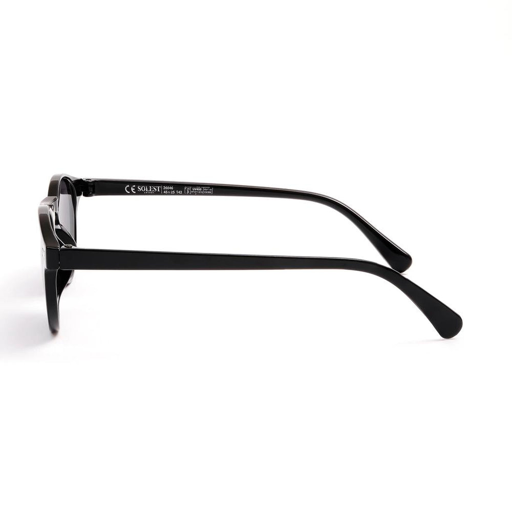 Solest London Black Unisex Sunglasses for Sun Protection