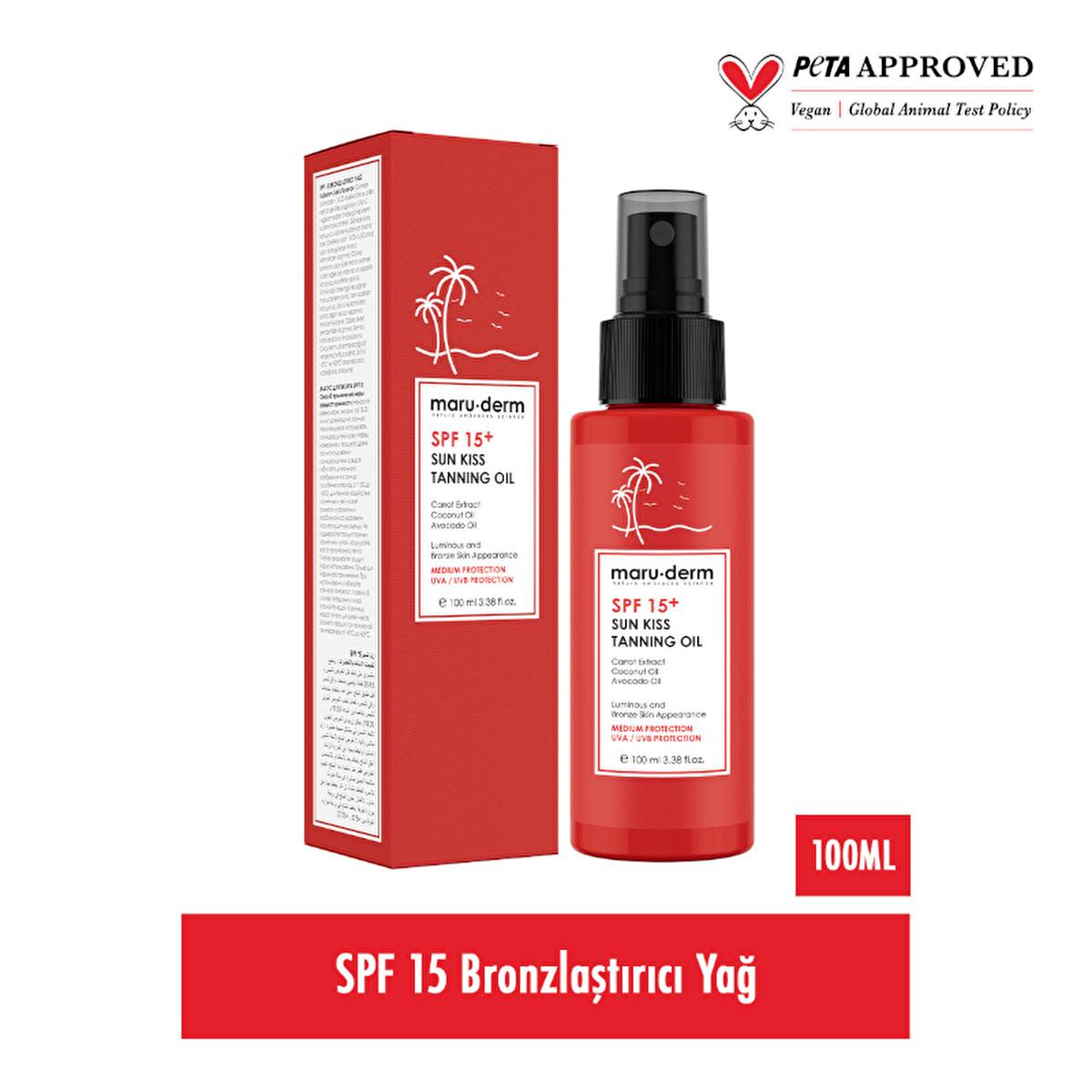 Maruderm Sun Kiss Tanning Oil SPF 15+ - Achieve a Radiant Tan While Protecting & Moisturizing Your Skin Maruderm SPF 15+ Tanning Oil: Sun-Kissed Glow, Protected Skin tanning oil, SPF 15 tanning oil, sun kiss tanning oil, bronzing oil, carrot oil tan, coconut oil tanning, sun protection tanning, tanning oil for sensitive skin, tan oil, sun tan, tanning lotion, sunblock, sunscreen, SPF, carrot extract, coconut oil, avocado oil, moisturizing, hydrating, sun protection, summer, beach, vacation, sun-sensitive sk