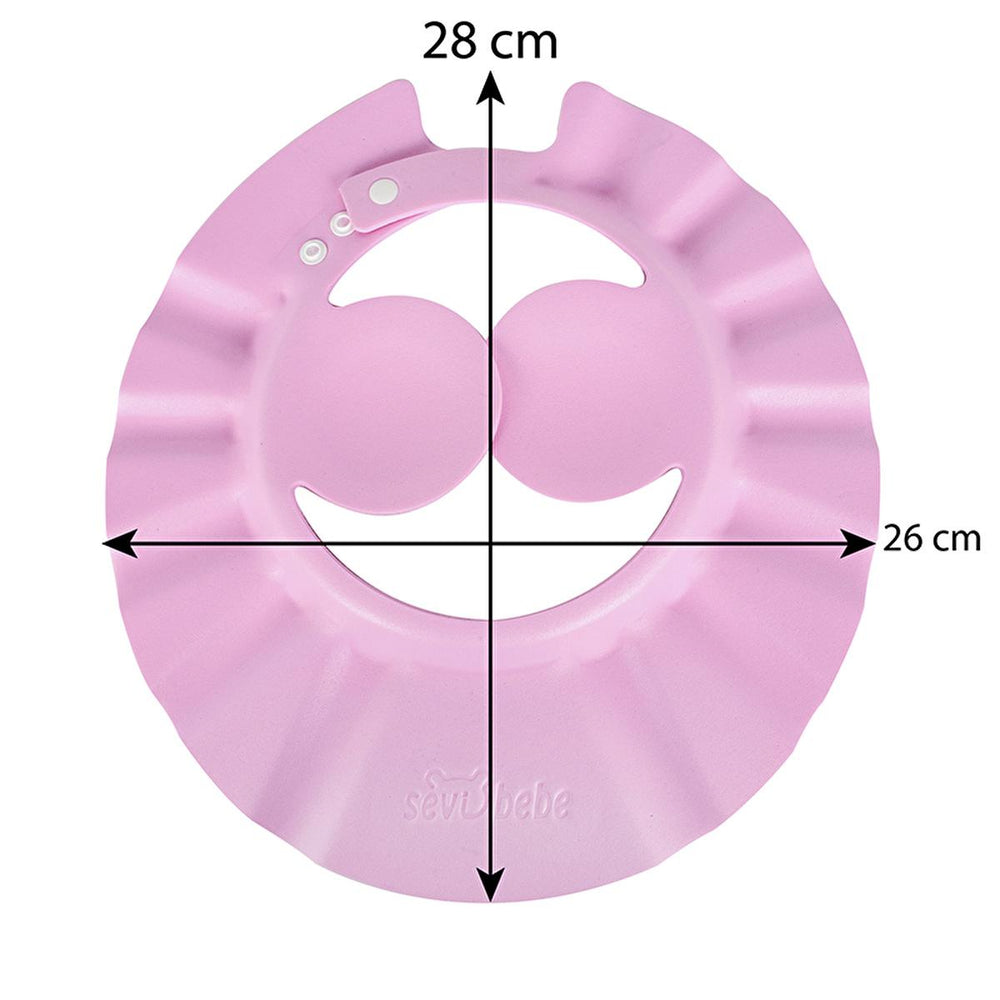 Sevi Bebe Baby Bath Cap - Soft Eva, Adjustable, Prevents Shampoo in Eyes & Ears - view 4